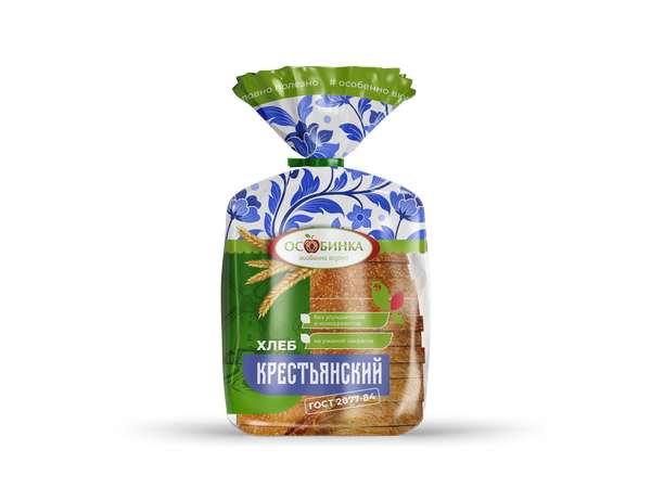 Упаковка Хлеб Крестьянский - аренда торгового знака Особинка